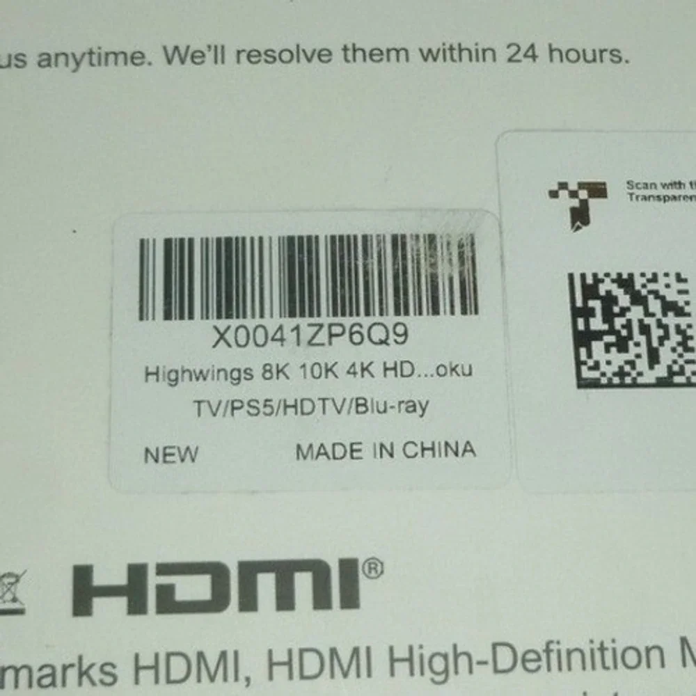 Highwings Ultra‎ High Speed HDMI Cable 8K 60Hz 120Hz 48Gbps Braided Nylon PS5 PC